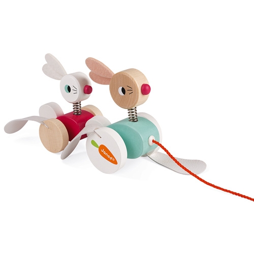 Janod Zigolos Pull Figure Lapin